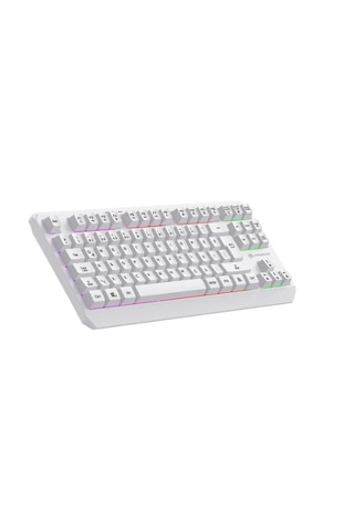 Gamebooster G75 Elya Rainbow Aydınlatmalı Beyaz Tkl Membrane Oyun