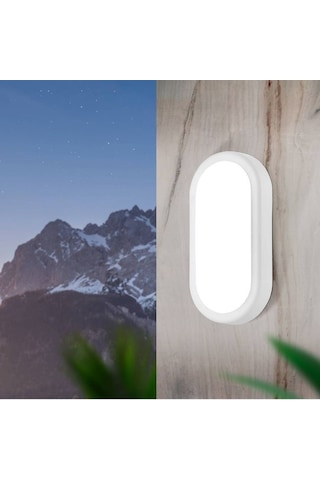2 Adet 20 Watt Günışığı Ledli Nemli Alan, Dış Mekan, Bahçe, Banyo, Teras, Balkon, Kamelya Apliği Gün Işığı - Sarı