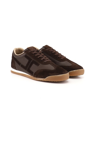 Gönderi(R) Gönderi R Kadın Kahverengi Lastik Bağcıklı Hakiki Deri Sneaker Ddza83742546