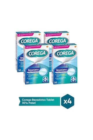 Super Corega Beyazlatıcı Tb 30 Adet 4 Adet