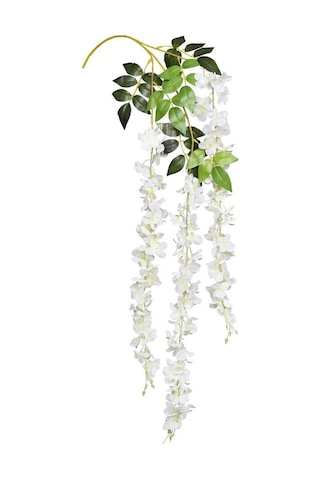 Yapay Çiçek Sarkan 3 Dallı Akasya 90cm BEYAZ