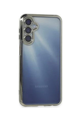 Northcity Samsung Galaxy Uyumlu A25 5g Uyumlu Kılıf Lensli Silikon - Gümüş