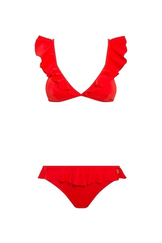 U.S. Polo Assn. Kadın Kırmızı Bikini Takım