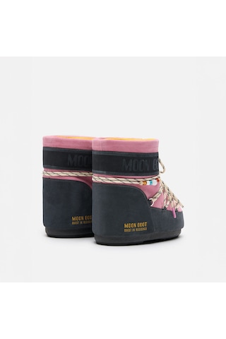 Hj05 Grey/rose Bot Kar Kadın 80d1409730 Moon Boot Mb X Gır Icon Low Suede Beads Hj05 Grey/rose