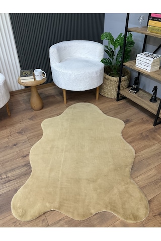 Tavşan Tüyü Post Peluş Ultra Yumuşak Post Puffy Cappuccino Camel