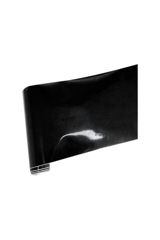 Dianziye Otomatik Cam Güneşlik Sticker - Parlak Siyah Pvc Malzeme - 140x20 Cm Ön Arka Cam Koruyucu