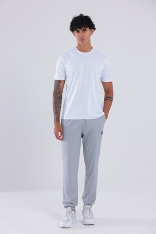 Rowinger Premium Merserize Kumaş Logolu Lastikli Paça Jogger Erkek Eşofman Altı Grey