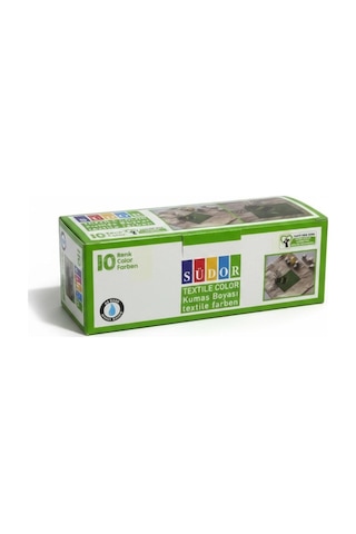 Südor Tekstil Boyası Seti 10 Renk - Kumaş Boyası 25 Ml X 10 Çok Renkli