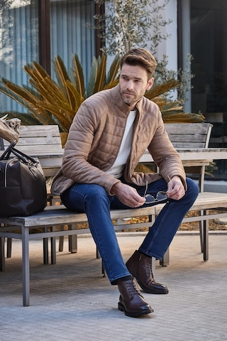 İmza Sütlü Kahverengi Suni Deri Hakim Yaka Düz Yırtmaçsız Tam Astar Slim Fit Casual Deri Mont 1038245150 Sütlü Kahverengi