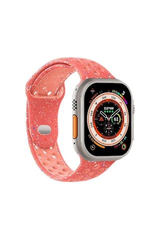 Apple Watch Series 10 46mm Kordon Flame Circle Yavruağzı Apple Watch Series 10 46mm İle Uyumlu Kordon, Akıllı Saat