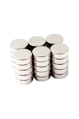 10 Adet Çap 15Mm X Kalınlık 5Mm Güçlü Yuvarlak Neodyum Mıknatıs