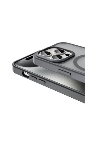 Apple Uyumlu iPhone 15 Pro Max Kılıf Magsafe Şarj Özellikli Mat Arka Yüzey Sio Kapak