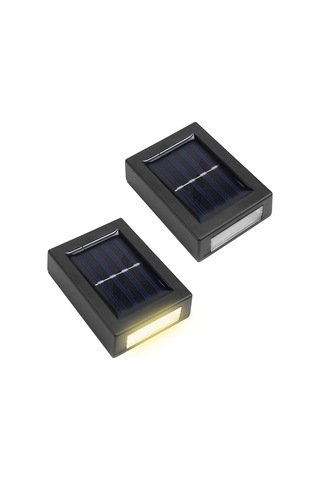 Açık Bahçe Güneş Enerjili Duvar Işıkları Yukarı Ve Aşağı Su Geçirmez Duvar Işıkları, B Siyah
