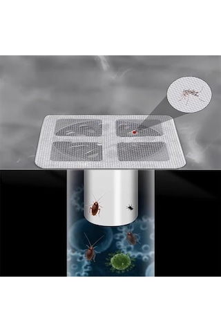 10 Adet Lavabo Gider Süzgeci Gümüş