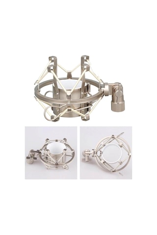 Lastvoice Shm-02 Pro Stüdyo Mikrofon Gri Shock Mount Metal