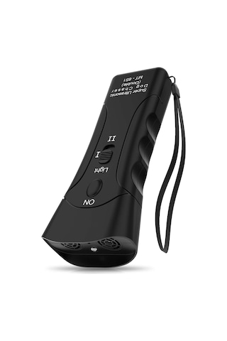 Geeksen Elektroakustik İki Başlı Köpek Kovucu Cihazı, Fenerli Ve Pil Dahil, Tüm Mevsimlerde Köpek Havlamasını Engeller