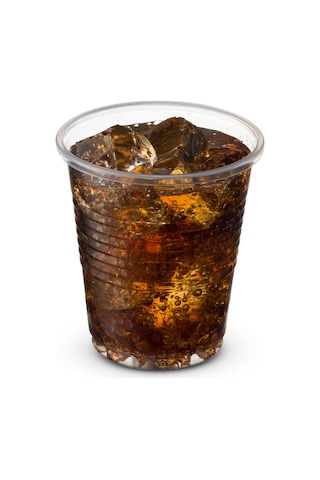 Büyük Boy Şeffaf Plastik Kola Bardağı 100 Adet Tek Kullanımlık 250 Ml Soğuk İçecek Bardağı Şeffaf