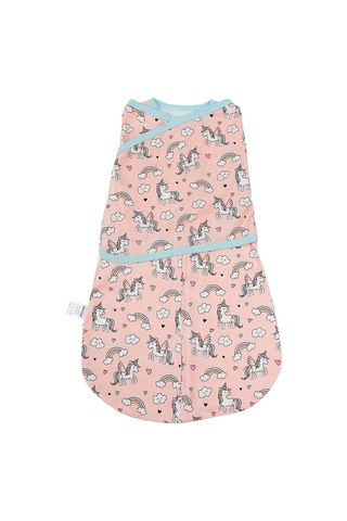 Xindoker Yeni Doğan Bebek Pamuklu Sarıcak - Yavruku Kucaklamak İçin M Beden 3-4 Ay Teknik Desenli Unicorn