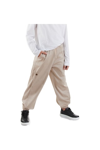 Denokids Erkek Çocuk Bej Gabardin Pantolon Renkli