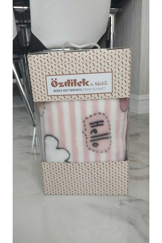 Özdilek Hello Rabbıt Bebek Battaniyesi 100x120 Pembe