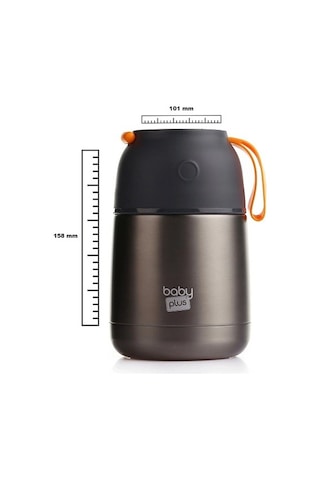Baby Plus Vakumlu Çift Taraflı Bebek Mama Saklama Termosu 450 Ml