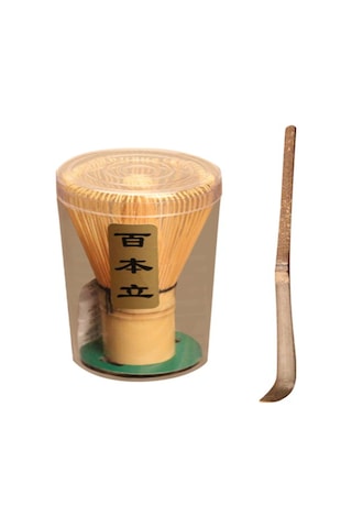 Youtek Seramik Çay Süzgeci Ve Matcha Kaşığı Seti - Pürüzsüz Matcha İçin Pratik Ve Şık Çay Hazırlama Aleti Ahşap