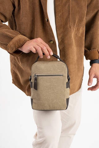 M 422 Mega Bag Erkek Portföy Omuz Çantası Camel-kahve