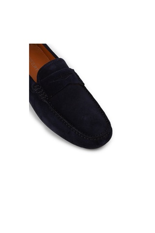 Deery Erkek Hakiki Süet Lacivert Penny Loafer - E0920mlcvc01