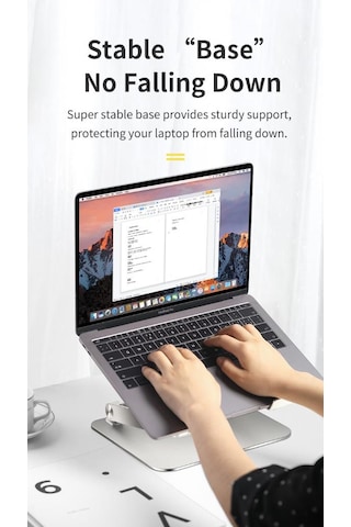 Rock Alüminyum Ergonomik Tam Ayarlı Apple Uyumlu MacBook Standı