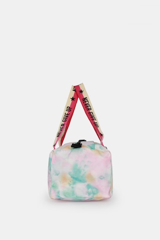 İcone Bag Çocuk Yıldız Logolu Spor Çanta, Çocuk Spor Çanta, Fermuarlı Detaylı Çocuk Spor Çanta Beyaz - Pembe