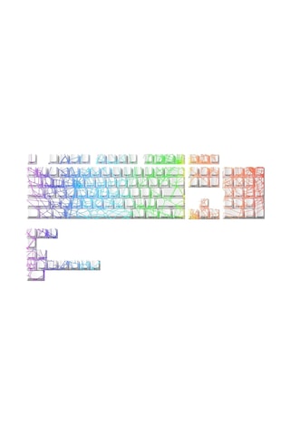 Xvx Spider Web Rgb Keycaps Tuş Takımı Seti Beyaz