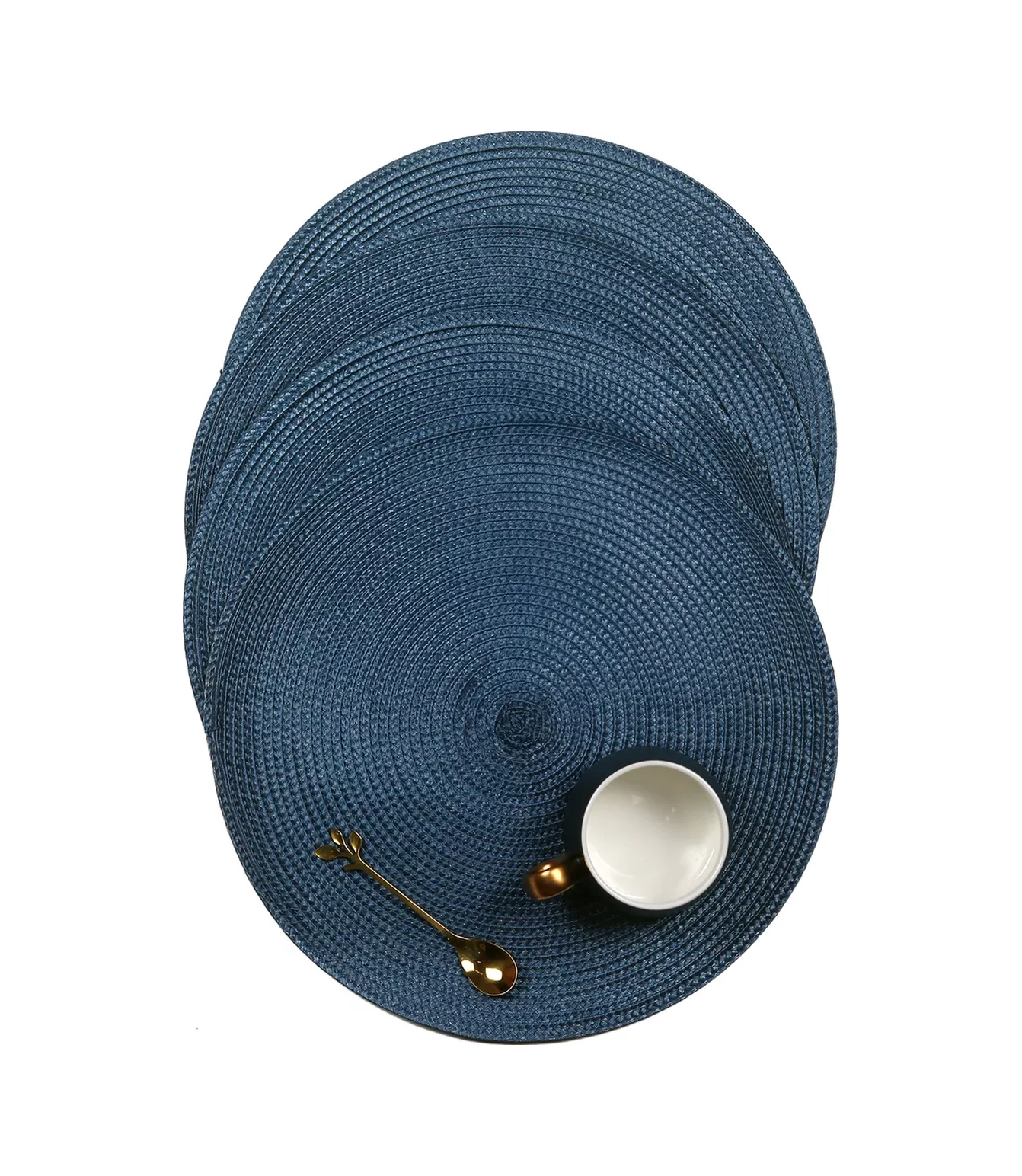 Amıkon Yuvarlak Servis Altlığı 4'lü Set 155390400 Mavi