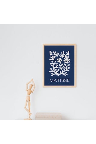 Mavinin Güzelliği Matisse Duvar Tablosu Çerçeveli 2'li Set Ahşap Renk 35 X 50 Boyut/ebat