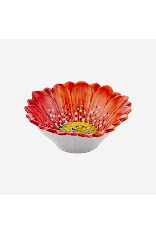 Edelweiss İtaly Kırmızı Seramik Kase 16 Cm