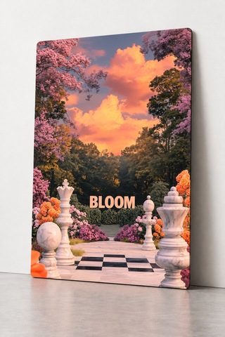 Dekoratif Bloom Metal Tablo Modern Duvar Dekorasyonu Çok Renkli