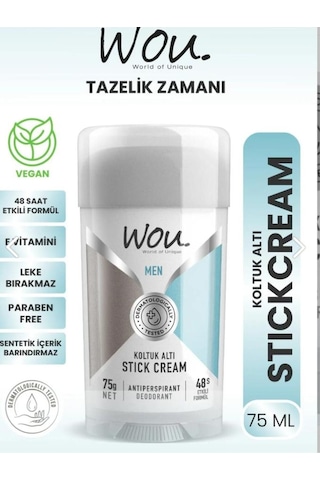 Wou Koltuk Altı Stick For Men - 75 Gr