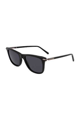 Salvatore Ferragamo Sf 2028s 001 54 Unisex Dikdörtgen Siyah Kemik Güneş Gözlüğü Siyah