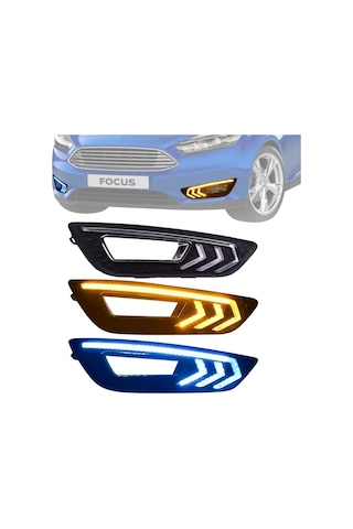 Oled Garaj Focus 3 İçin Uyumlu Ledli Sis Cercvesi 2015-2018