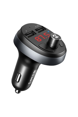 Cc-6880 Fm Transmitter 2 Usb Bluetooth 3.1a Siyah Şarj Cihazı