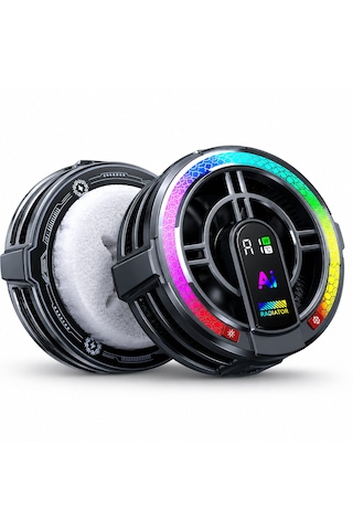 Th06 Pro Manyetik Tablet Ve Telefon Soğutucu Fan 24w Yarı İletken Rgb Soğutma Sistemi Akıllı Sıcaklık Kontrolü