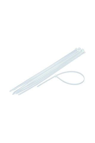 Kupa BEYAZ Plastik Cırt Kelepçe 3,6x250 mm. - 100 Adet