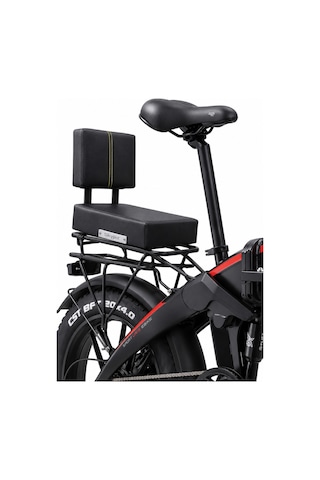 Skyjet Arka Deri Koltuk,elektrikli Bisiklet Deri Koltuk, Motosiklet Deri Koltuk, Arka Sele Çocuk Deri Koltuk Seti Siyah