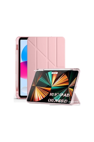 İpad 11 (A16) 2025 10. Nesil 10.9 Kılıf Yumuşak Kalem Bölmeli Akıllı Uyku Modlu Uyumlu a3354