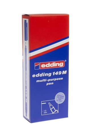 Edding 149M 10'lu 1 MM Asetat Kalem Mavi