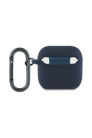 Airpods Uyumlu 4 Kılıf Redbull Lisanslı Baskı Logolu Askı Aparatlı Silikon Kapak Lacivert