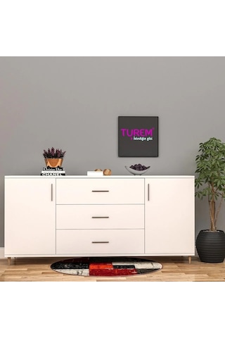 Çiçek Konsol Mdf Sis Gri