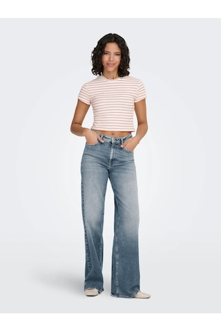 Only Onlanıts S/s O-neck Kadın Crop T-shirt 15368322 Kırmızı