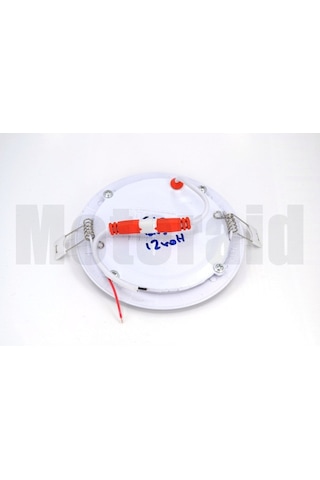 2 Adet Beyaz Işık 6w 12v Tavan Lamba Karavan Kabin Yuvarlak Aluminyum Gövde Mt-slım6be