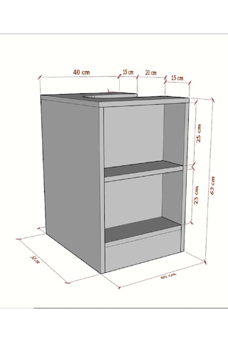 Rans Banyo Dolabı, Wc Alt Lavabo Dolabı Mdf Beyaz