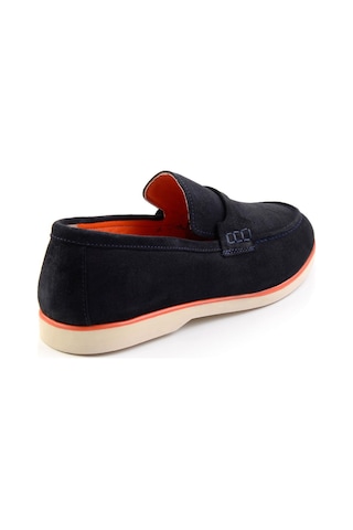 Bambi Lacivert Hakiki Deri Erkek Loafer Ayakkabı E01070240002 Lacivert